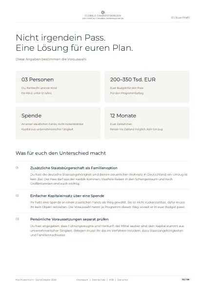 Seite 2 deines Reports: Ausgangslage