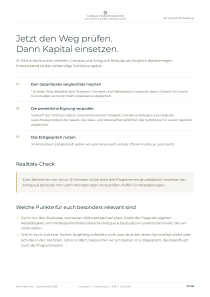 Seite 7 deines Reports: Nächster Schritt